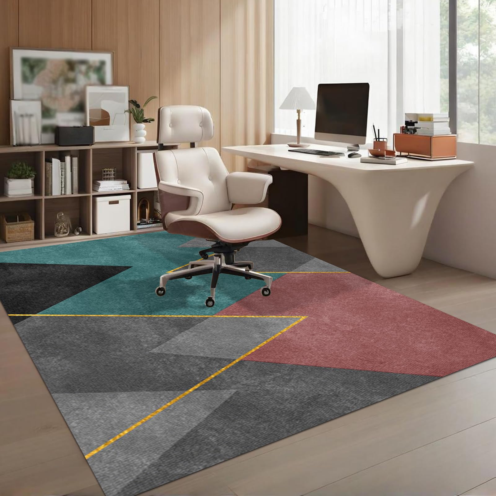 180 x 200 cm Tapis Chaise de Bureau, Tapis Fauteuil Gaming, Tapis Bureau Sol, Tapis Protection Sol Chaise Bureau, pour fauteuils de Gaming de Sol Convient au Bureau à Domicile