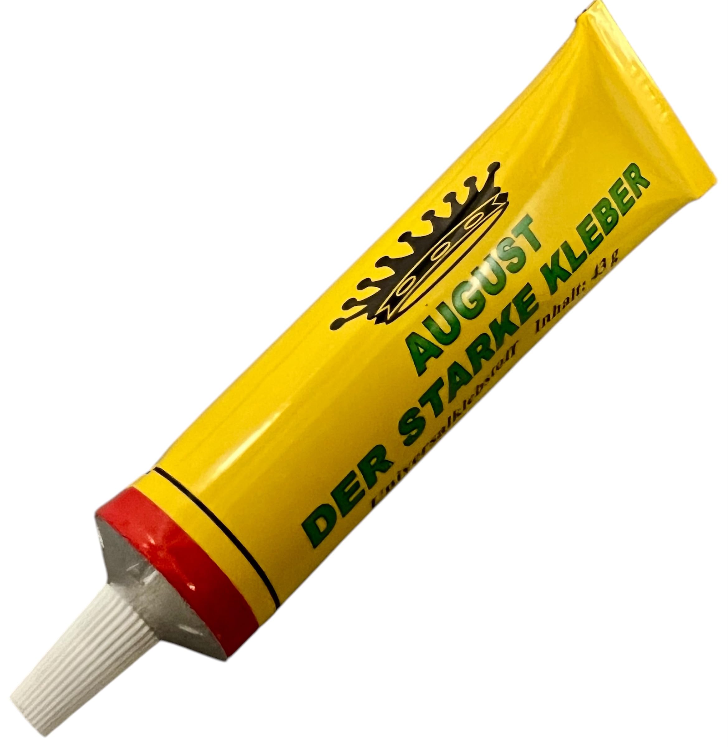 50x Kleber August der Starke 43g Universalkleber Klebstoff Flüssigkleber Alleskleber Bastelkleber - für Papier Karton Stoff - für Haushalt Büro Schule, ähnl. Sekundenkleber extra stark, + 1 Bildmagnet
