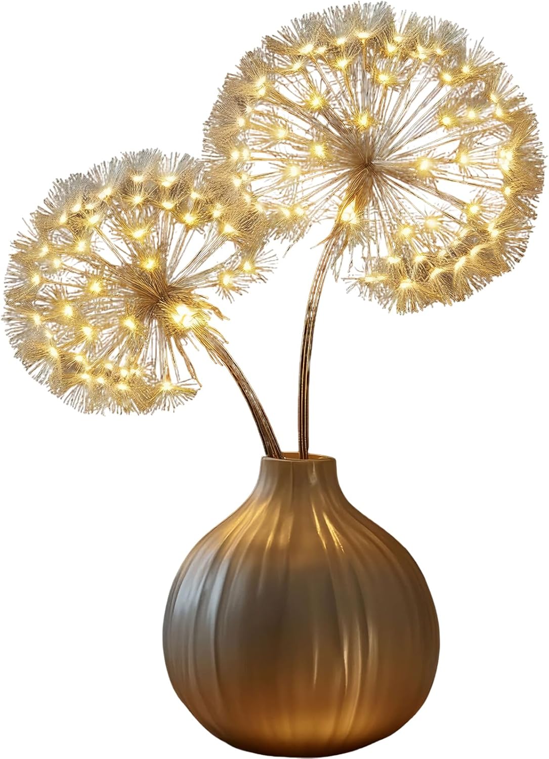 Dandelion Lamp - Blissful Bright Dandelions, Indoor Decorative LED Flowers, Battery Operated Fairy Lights for Home Decor, Bedroom, Living Room, Wedding Centerpiece (No Bottle)