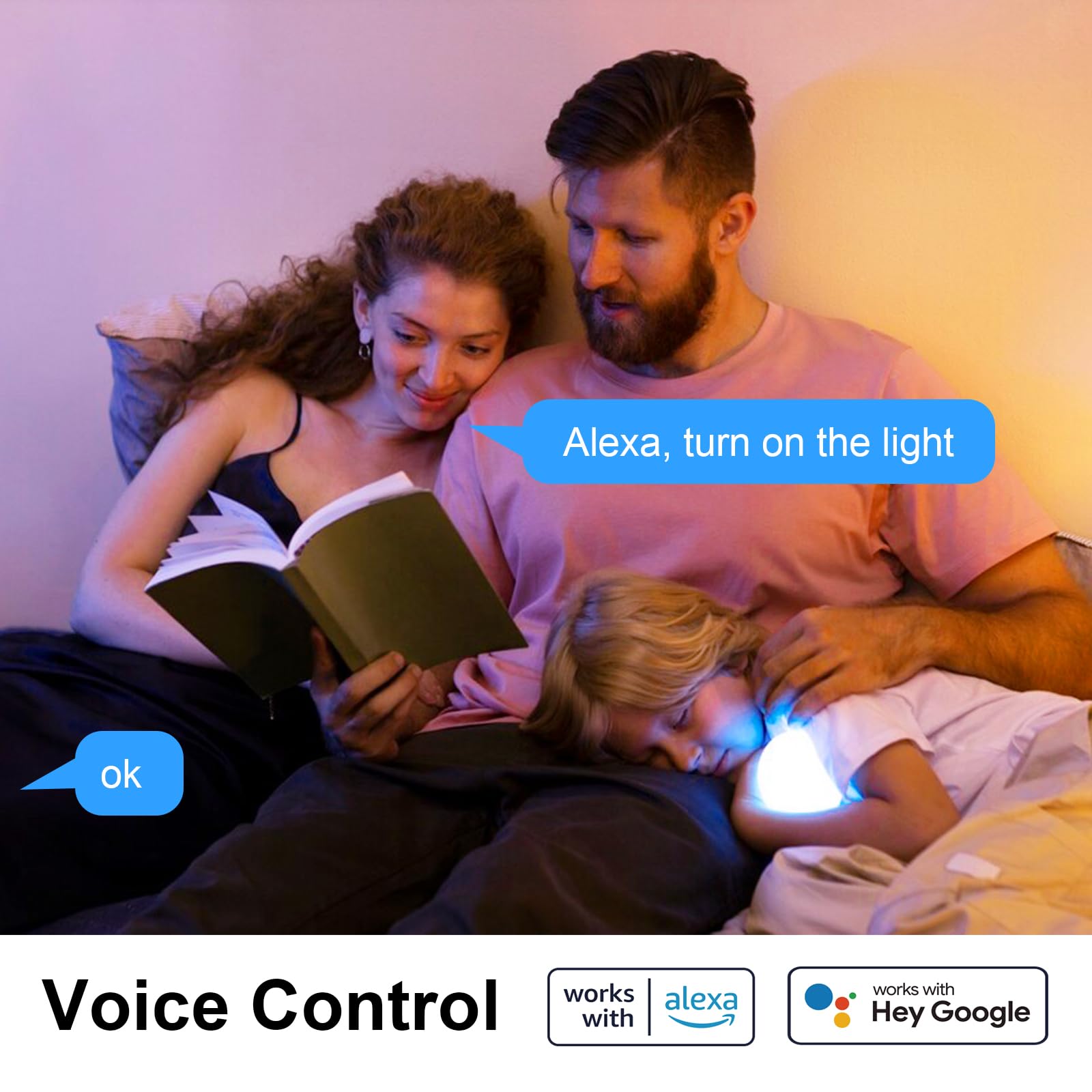 ANTELA Alexa Glühbirne E14 LED Smart WLAN Dimmbar RGBCW, 8 Stück | 16 Millionen Farben, Smart Life APP, Sprachsteuerung, Kompatibel mit Google Home