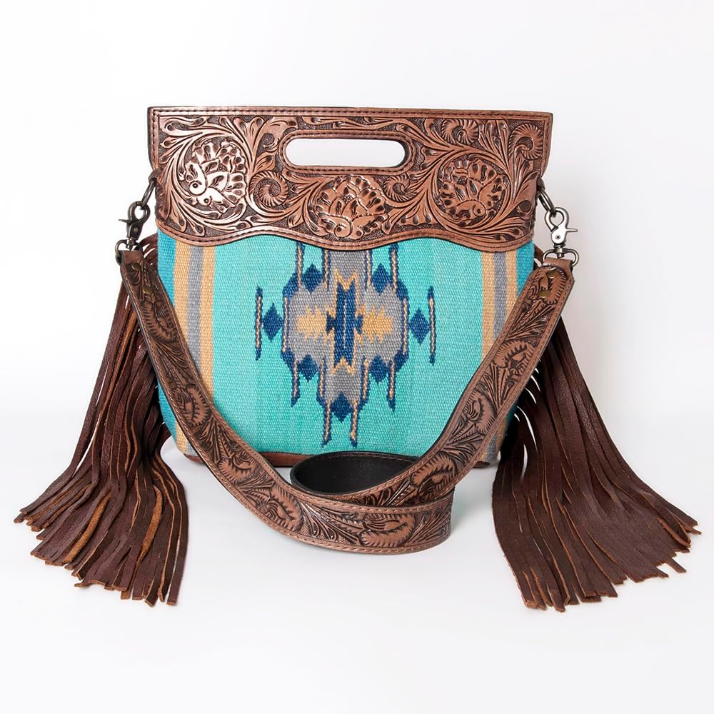American Darling Clutch Hand-Tooled Genuine Leather Women's Bag Western Handbag Purse