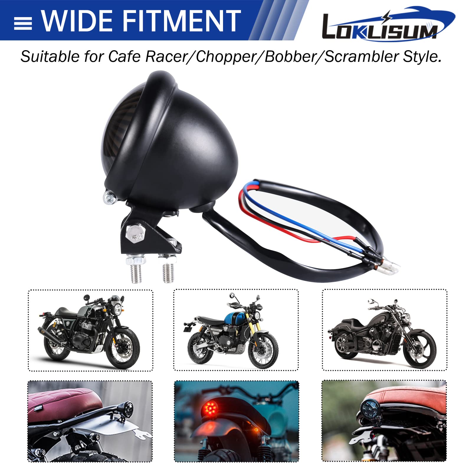 12V LED Stop Moto Mini Fanale Posteriore Impermeabile Universale Led Faro Stop per Street Bike Chopper Bobber Cafe Racer Cruiser