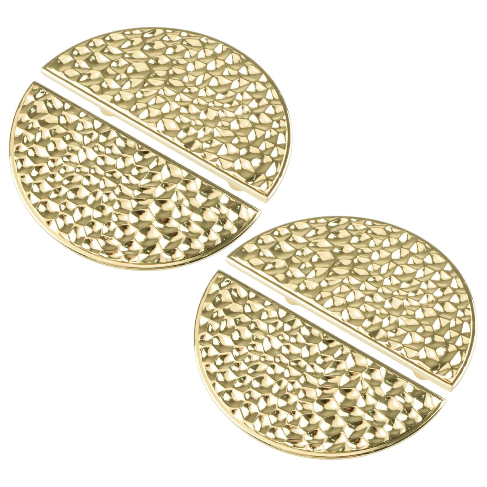 Tiradores de media luna INCREWAY con textura martillada y tornillos de 64 mm