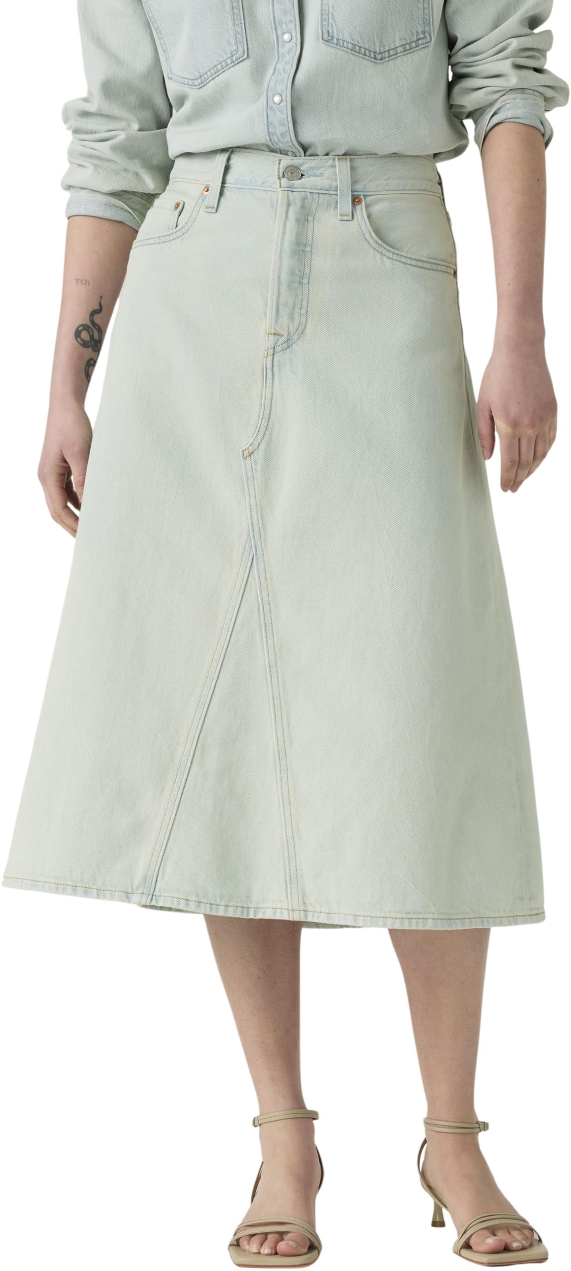 Levi's Damen Jeansrock Decon High Rise, A-Linie