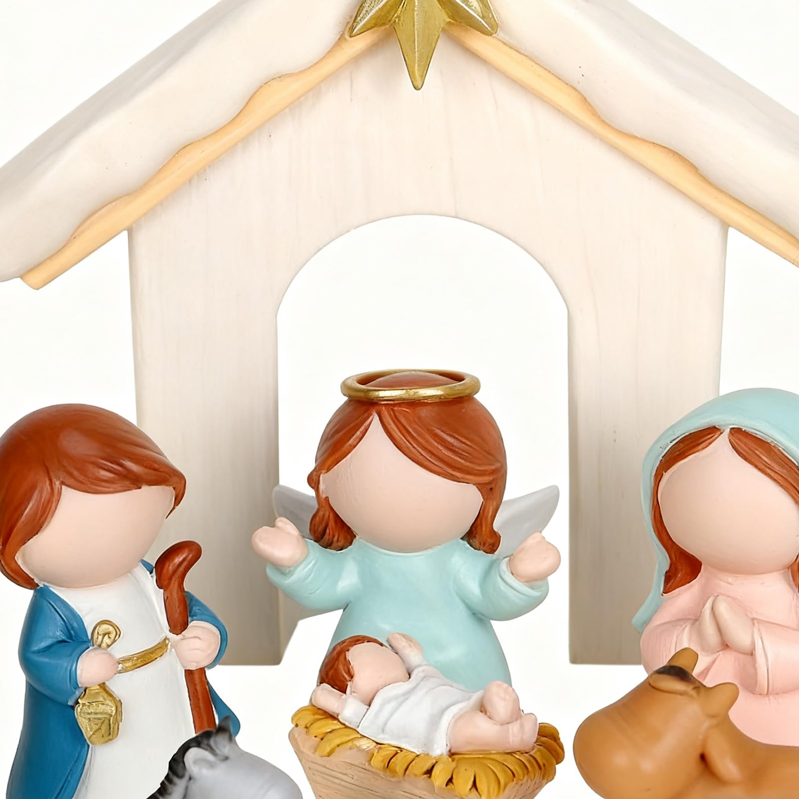 Weihnachtskrippe Set 12 Teile Heilige Krippe