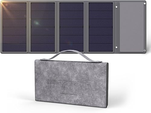 SPB24 - Cargador solar de 24 W con batería de 24000 mAh, banco de energía solar portátil con entrada solar de 24 W, carga rápida PD de 60 W, 2 USB A