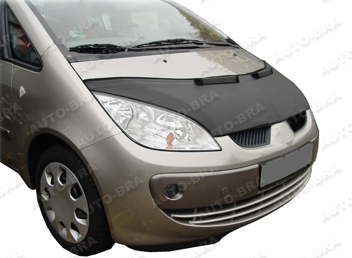 Hood Bra Front End Nose Mask Compatible with Mitsubishi Colt 2004-2008 Bonnet Bra STONEGUARD Protector Tuning