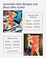 Vista 2 de VCELINK Pelacables y cortador automático de tiras rápidas, pelacables profesional de tira rápida, herramienta de pelado de cables eléctricos