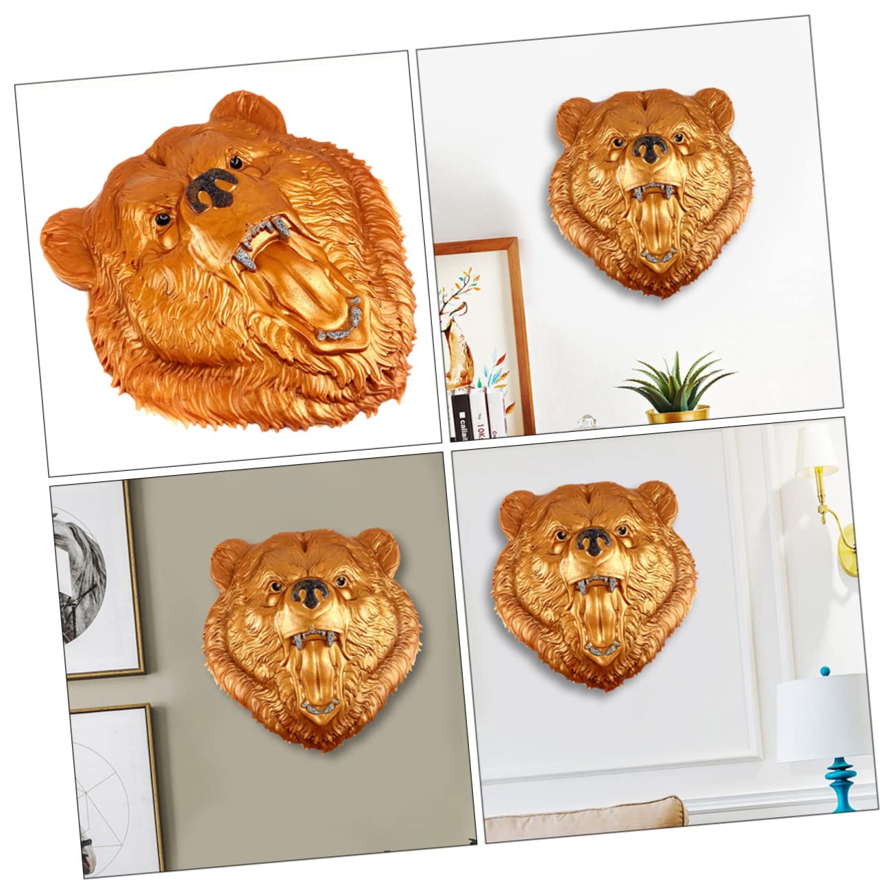 Stampo in Silicone a Forma di Testa D’orso per Resina Epossidica, Interno Liscio, Resistente allo Strappo, per Decorazioni e Ornamenti Fai da Te