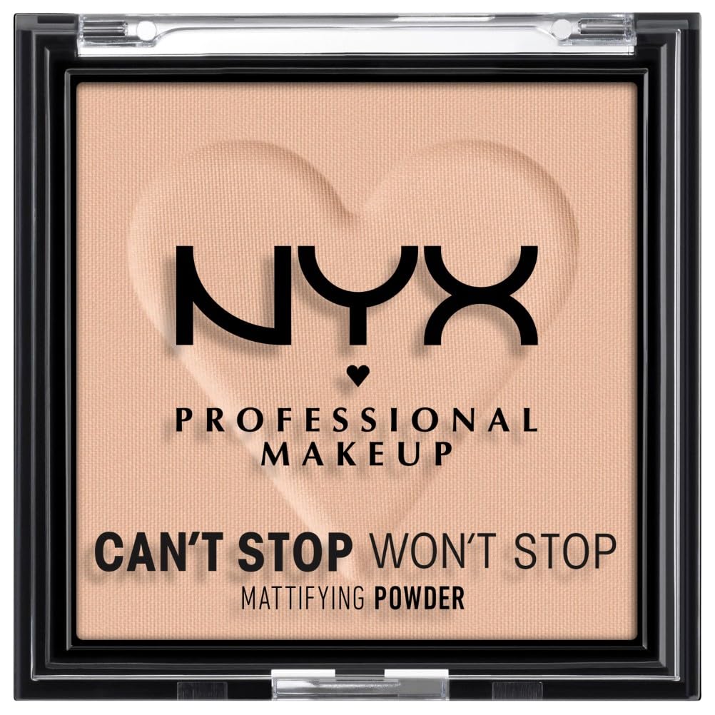 NYX Professional Makeup Can't Stop Won't Stop Mattifying Powder, Matte Finish, Medium