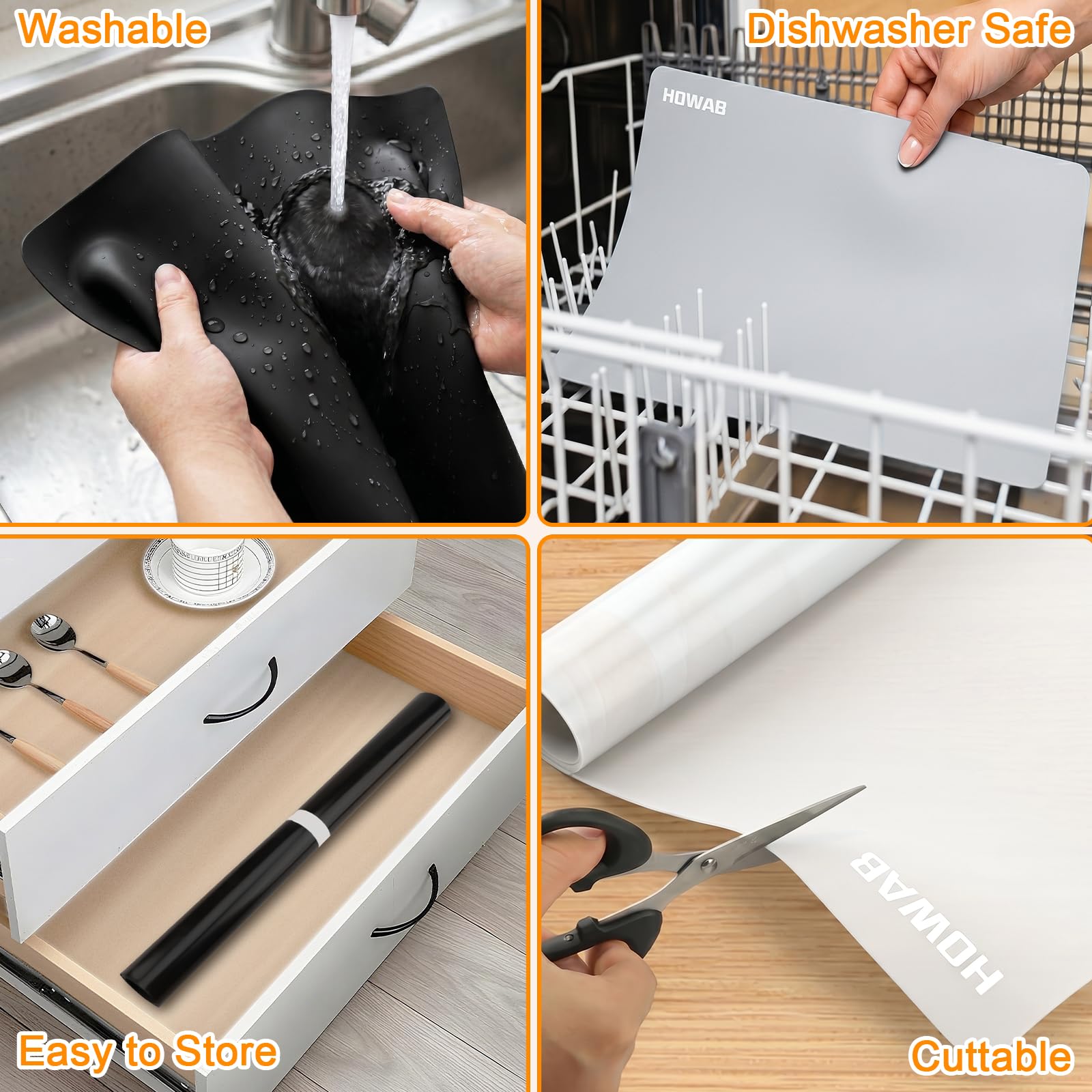 Tappetino in silicone, grande, antiscivolo, 70 x 50 cm, tappetino da dipingere per bambini, lavabile, tappetino da forno in silicone resistente al calore, come tovaglietta, sottopiano di lavoro
