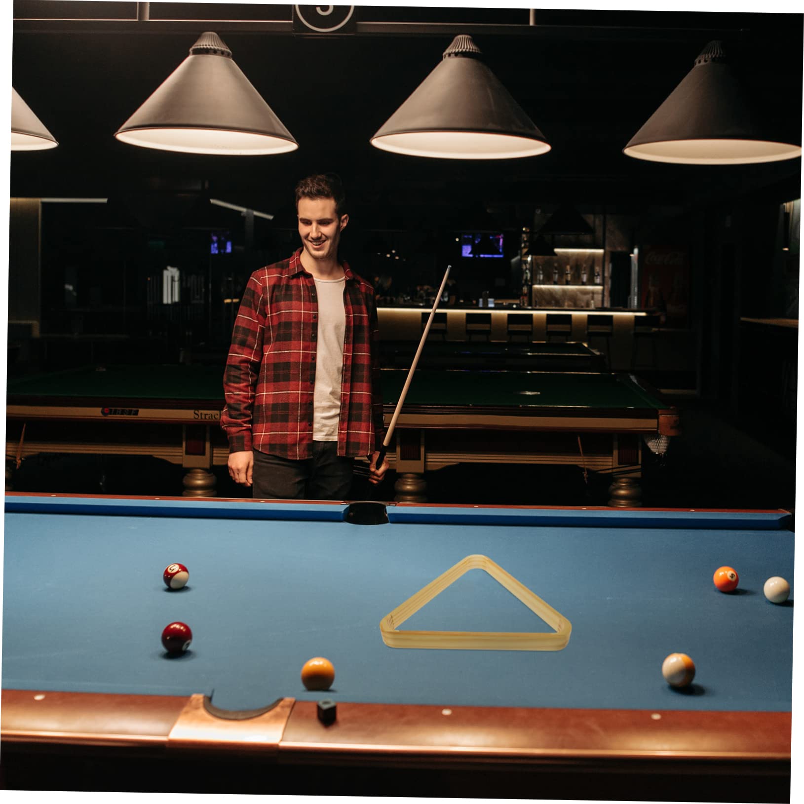 Yardwe Pool Table Accessory Billiard Ball Storage Rack Rack Triangle Snooker Triangle
