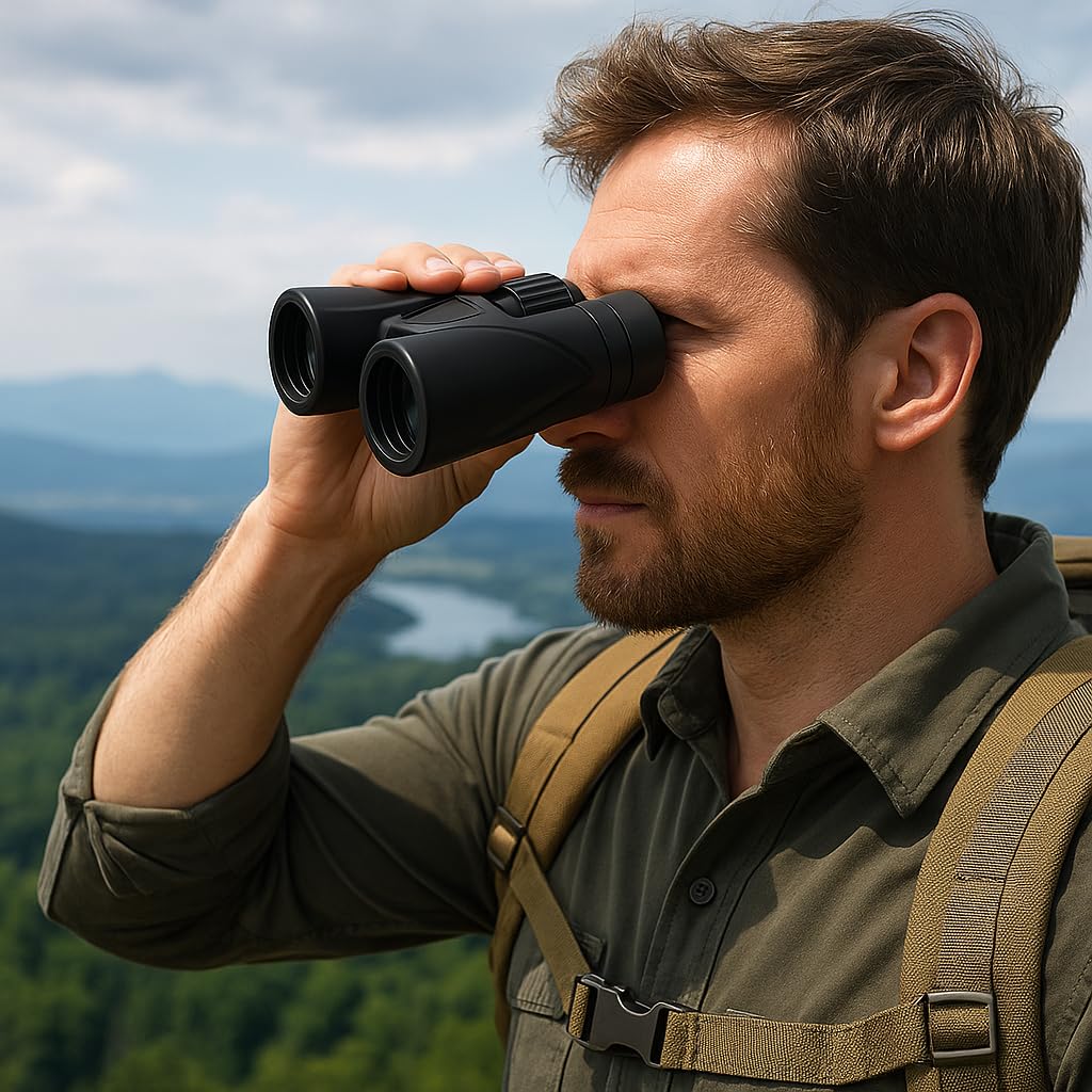 Bigfish Prismáticos StormView BAK4 Prisma para Adultos, compactos y potentes, con Gran Campo de visión, Ideales para observación de Aves, Senderismo, Caza y Viajes