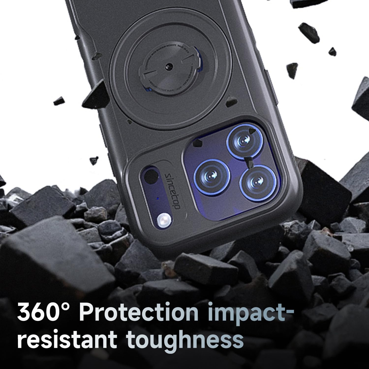 Bike Phone Case for iPhone Air – Shockproof & Slim with Built-in Lock, Compatible with Garmin-Style Mounts, Quick-Release for Road & MTB Cycling