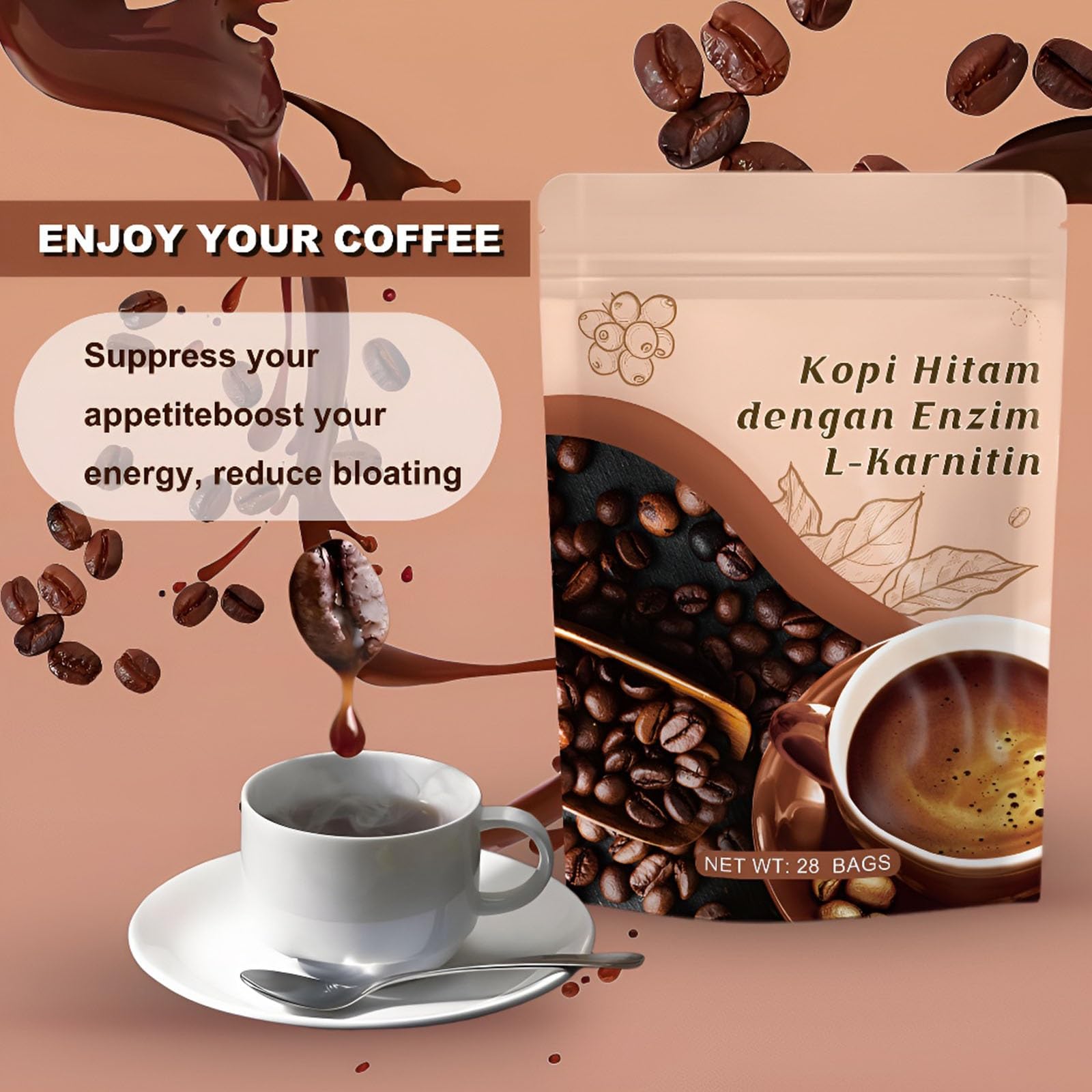 Caffè Sostitutivo Del Pasto Diet Control - Supporto For Una Sana Gestione Del Peso, Infusione Istantanea(1PC)