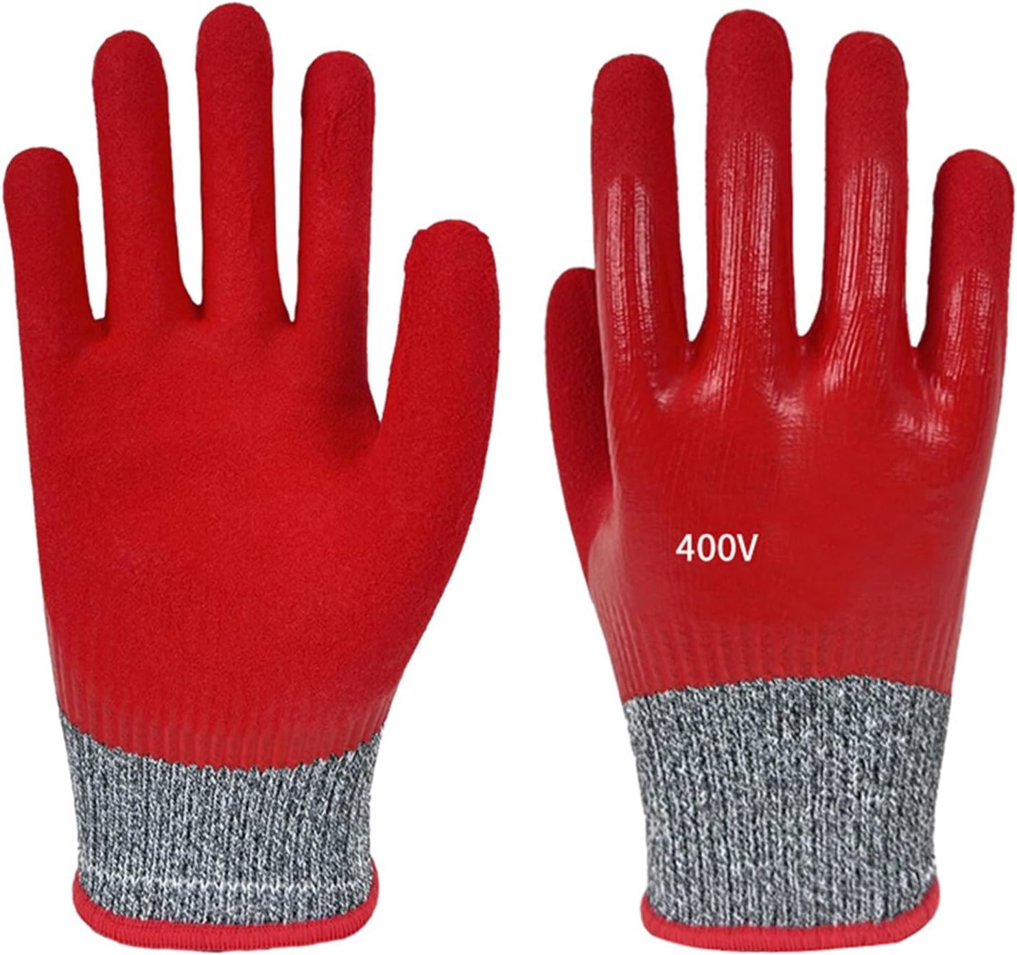 PPE Insulating Gloves Rated for 400V Electrical Work Designed to Protect Against Electric Shock During Maintenance