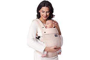 Breathable Mesh Baby Carrier in Exquisite Pink