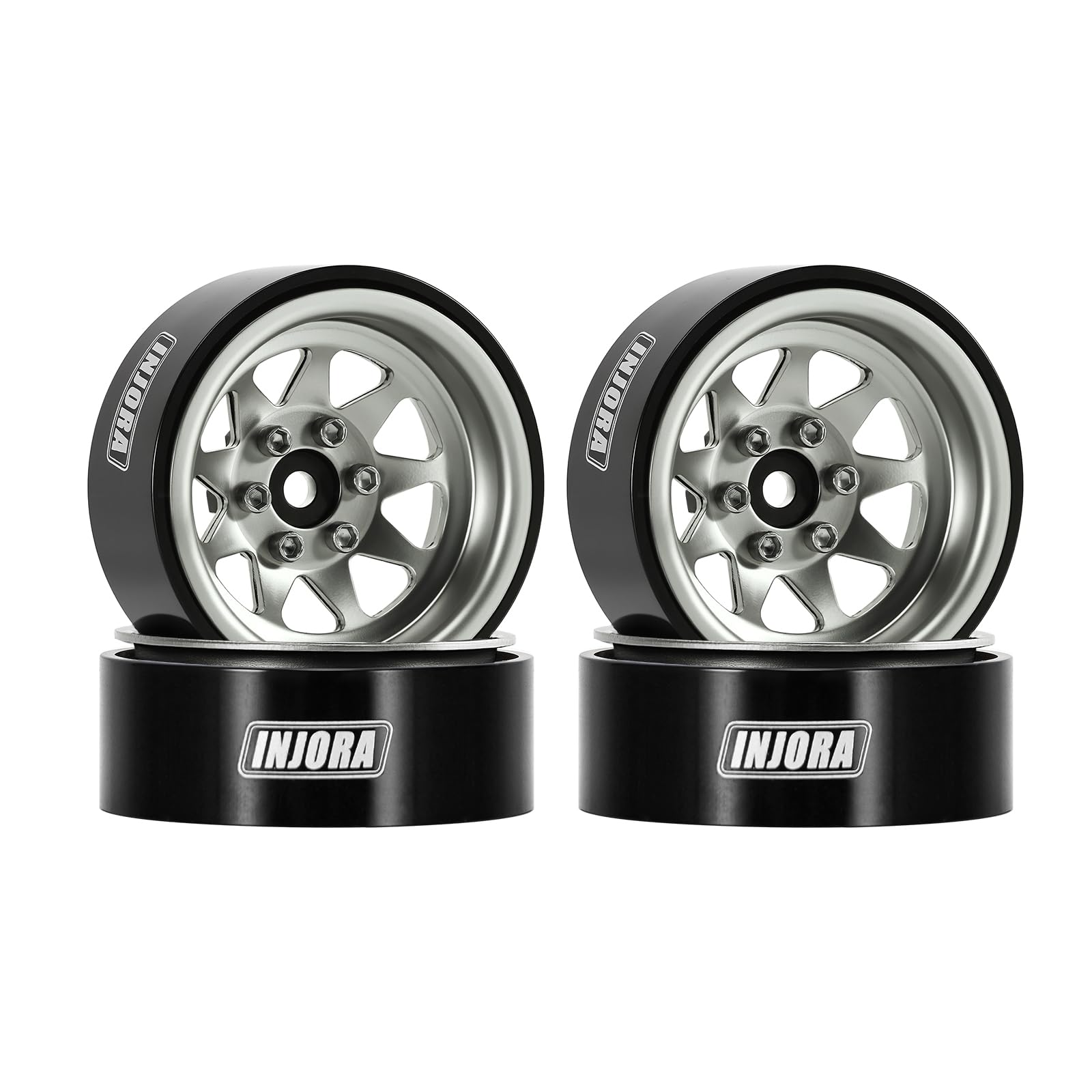 INJORA Jantes Beadlock 1.3" Déport -4,05mm /24 1/18 RC Crawler