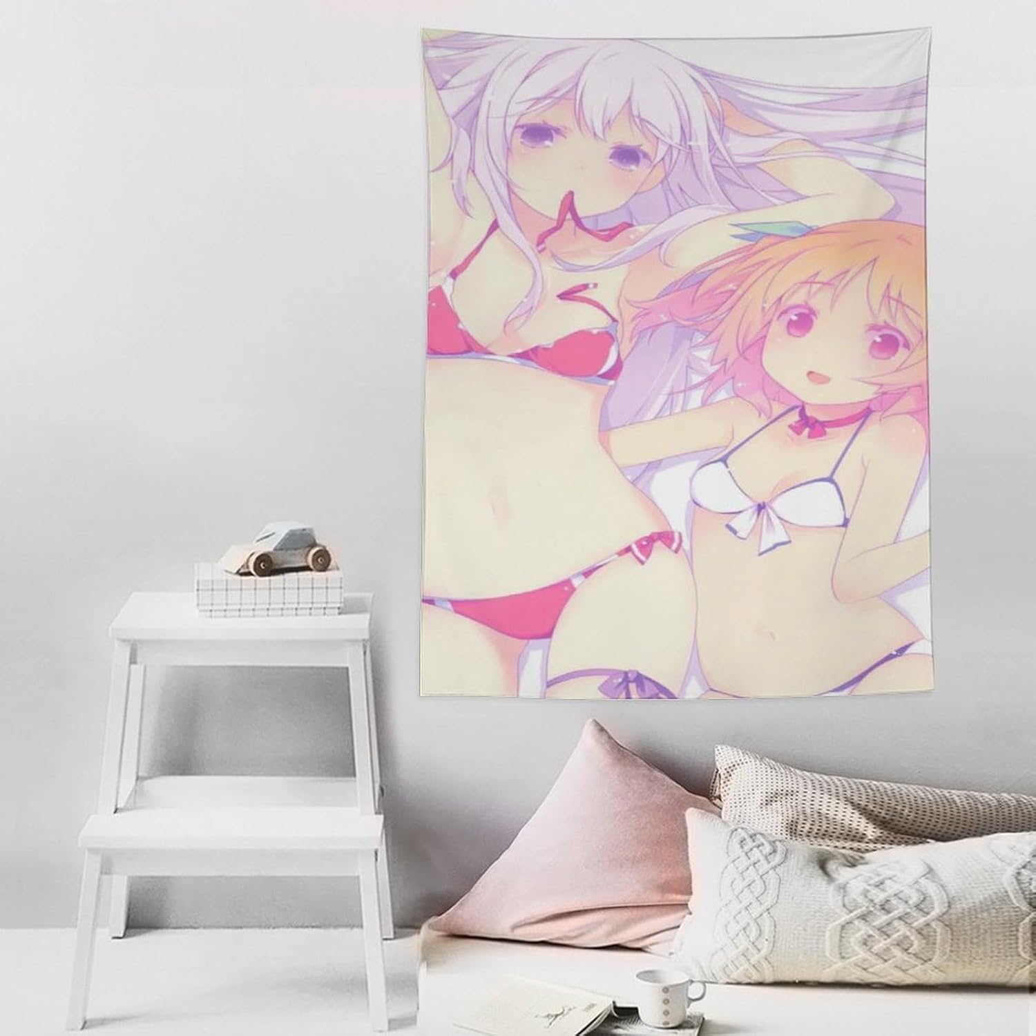 タペストリー 俺の彼女と幼なじみが修羅場すぎる 夏川真涼 ポスター背景布 壁掛け布 インテリアアートの装飾 カーテン テーブルクロス