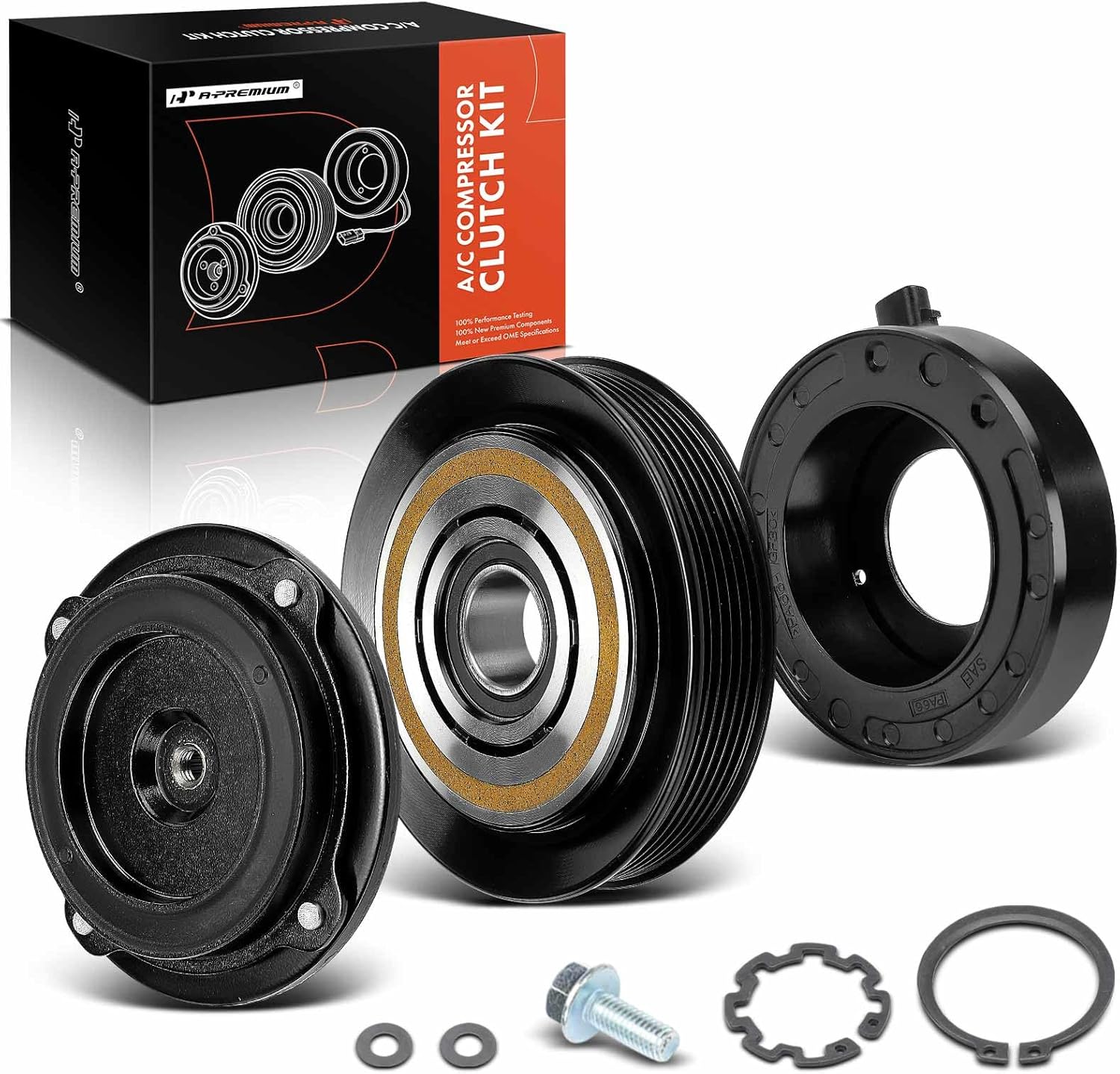 A-Premium Air Conditioner AC Compressor Clutch Kit Compatible with Toyota Celica 2000-2005