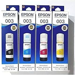 Epson 003 65ml Ink Bottle (Magenta, Yellow, Cyan, Black) ;Compatible with :L3110 /L3101/ L3150 / L4150 / L4160 / L6160 / L... Price In India