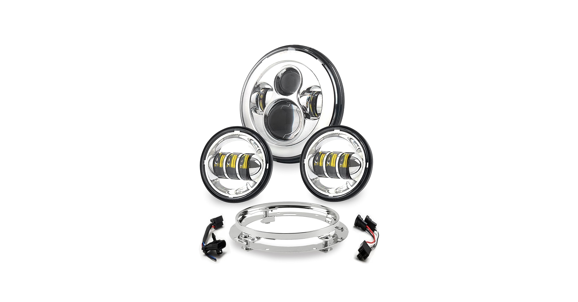 Amazon.com: Lusgwufad Motorcycle 7 inch LED Headlight kit