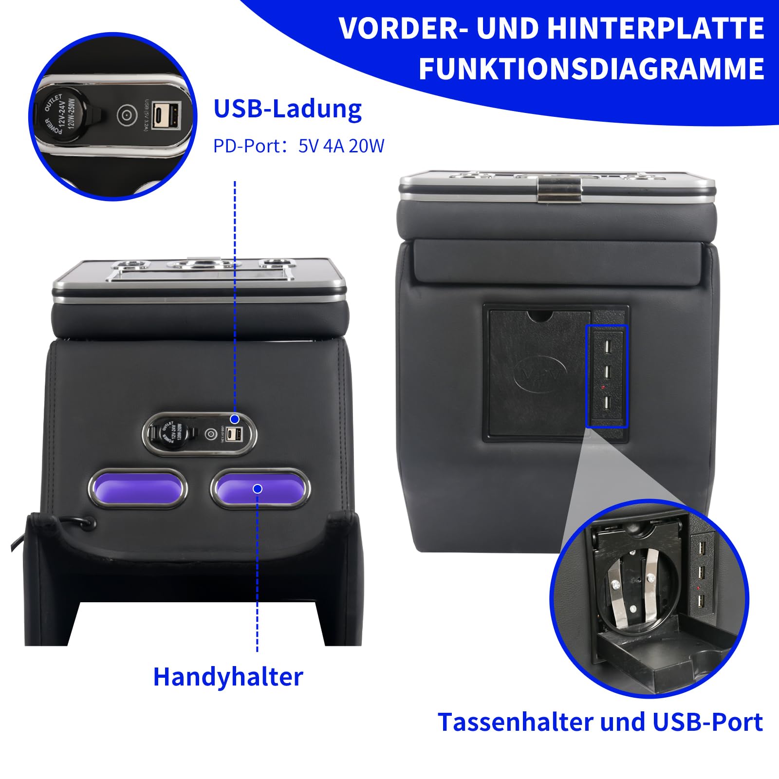 Armlehnen-Aufbewahrungsbox Für Mercedes-Benz V-Klasse V220 V260 V250