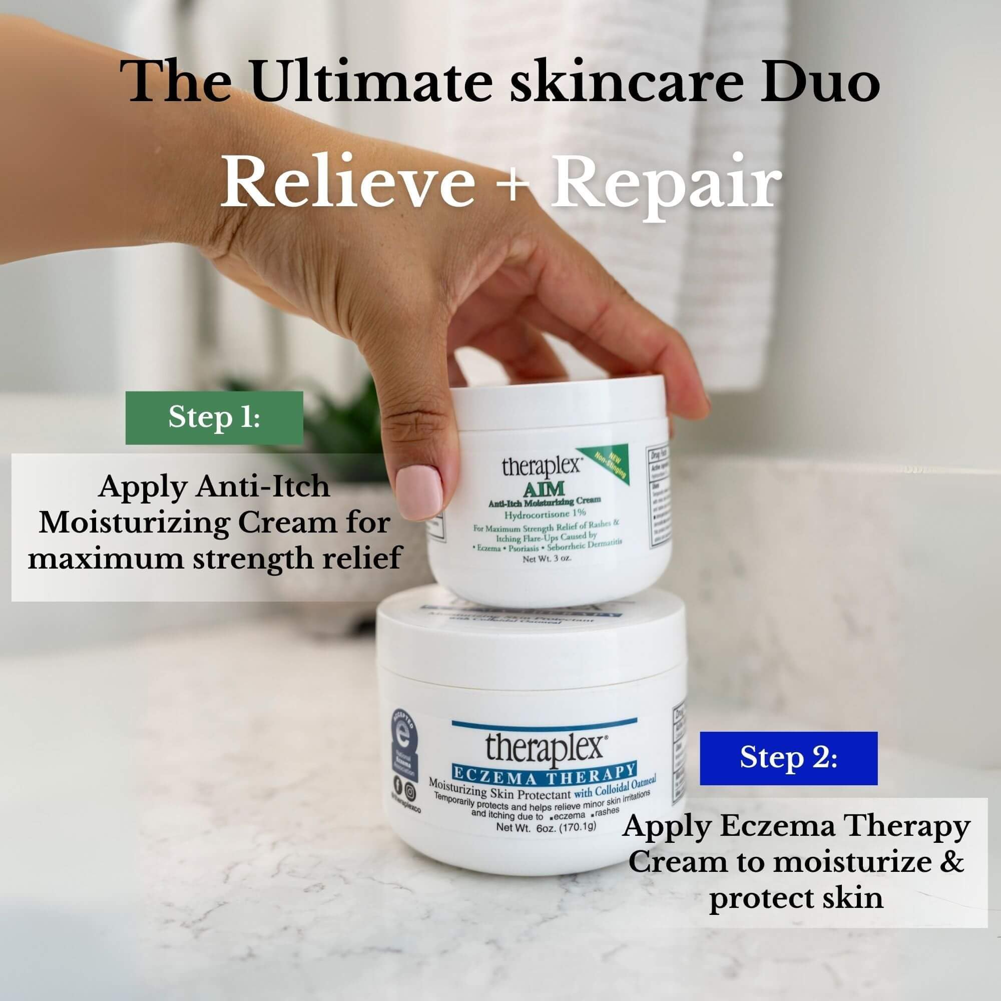 Theraplex Eczema Cream - Eczema Treatment Moisturizing Protecter - TSA Compliant Anti-Itch Skin Protectant for Dry, Irritated, Sensitive and Eczem-Prone Skin, 3 oz — Amazon image 6