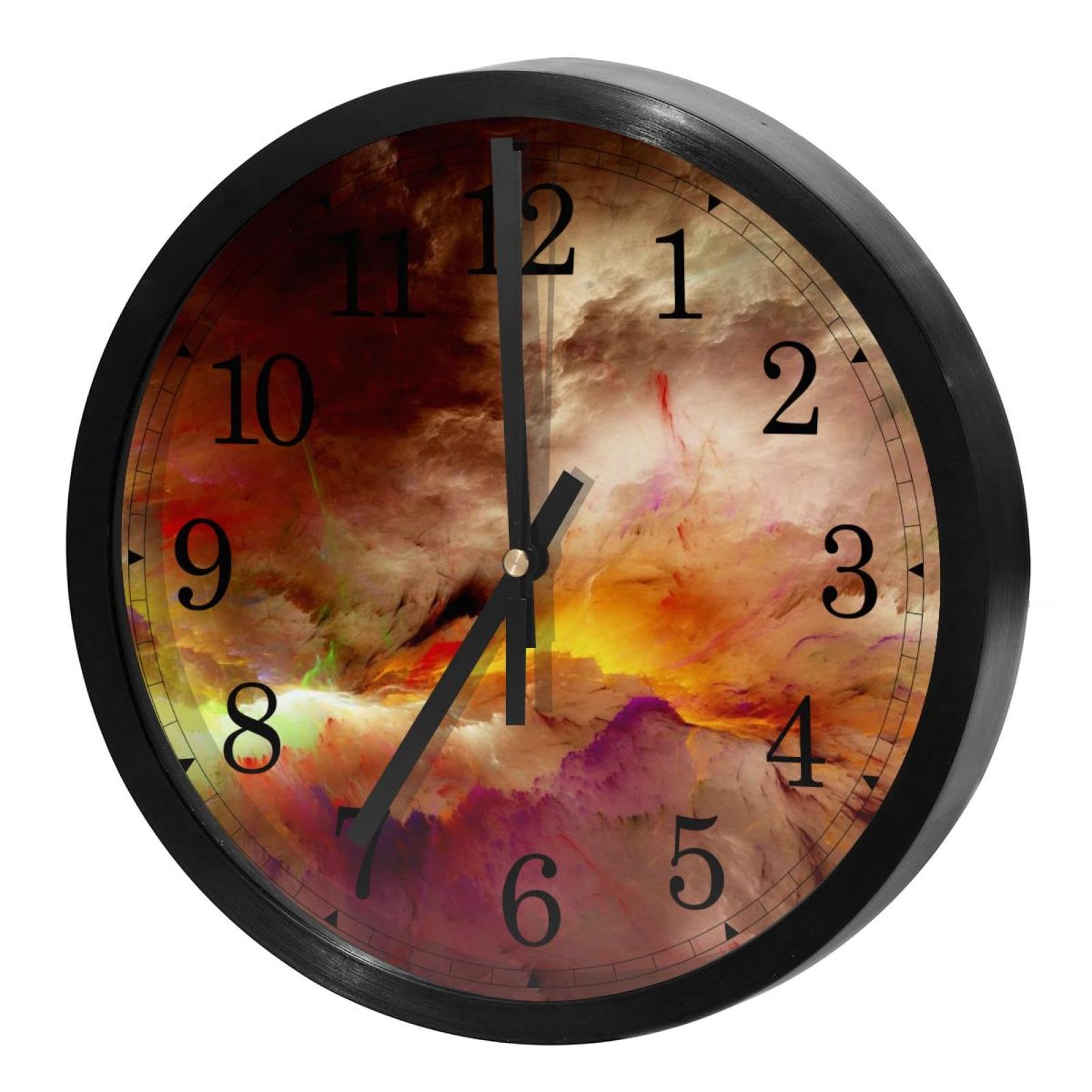 Horloge murale silencieuse nuage abstrait pour un salon moderne