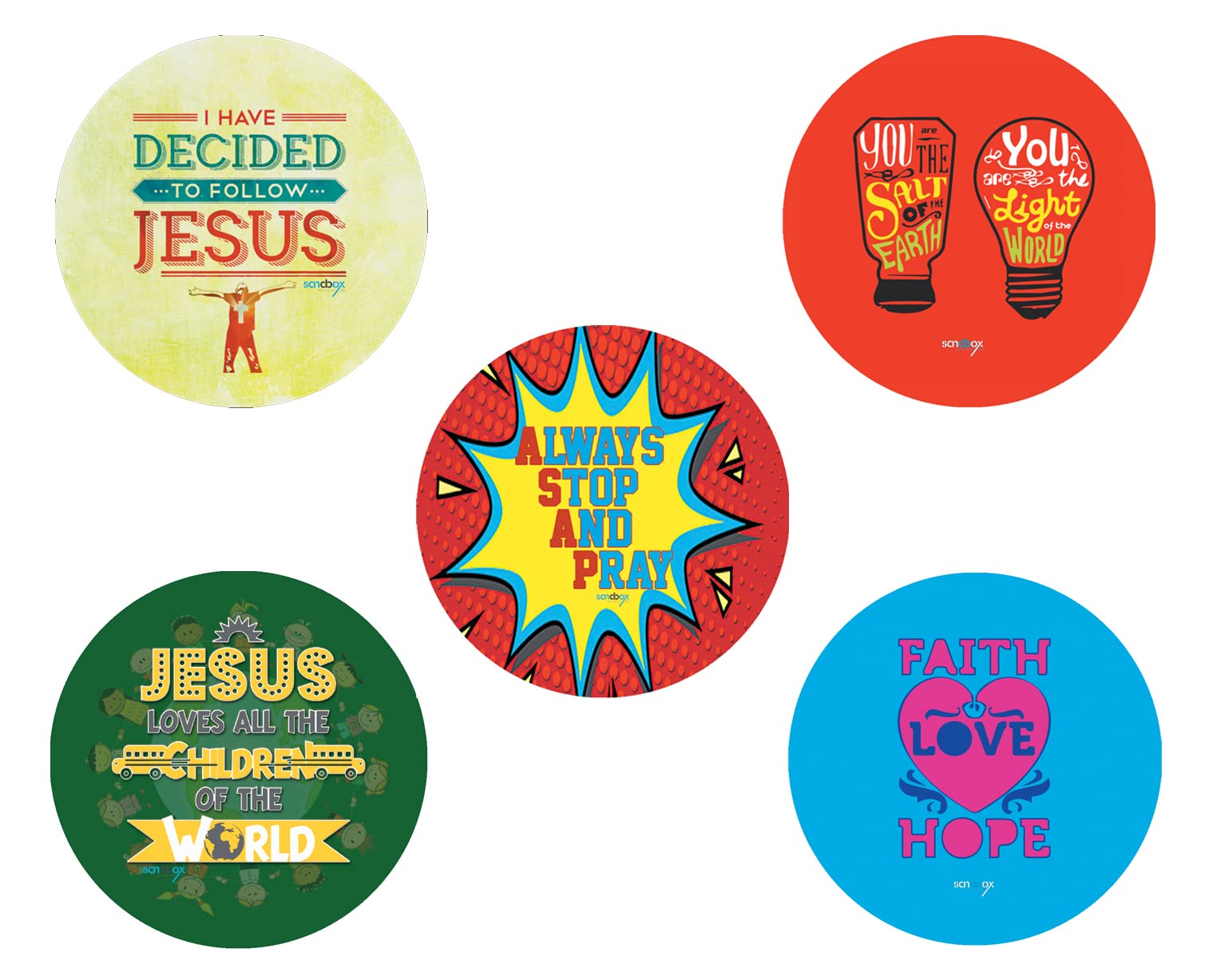 SANDBOX Christian Badges - ASAP