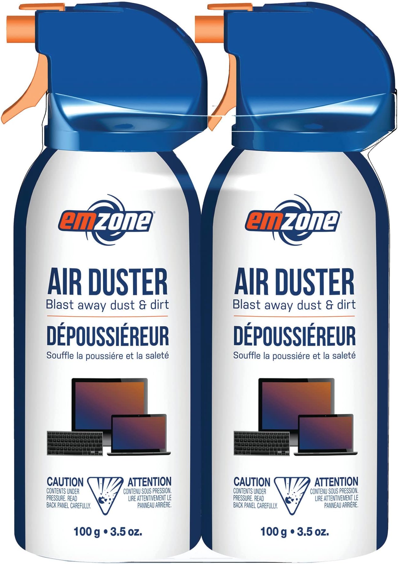 Moneysworth & Best Emzone Air Duster (Aerosol) Mini Double Pack