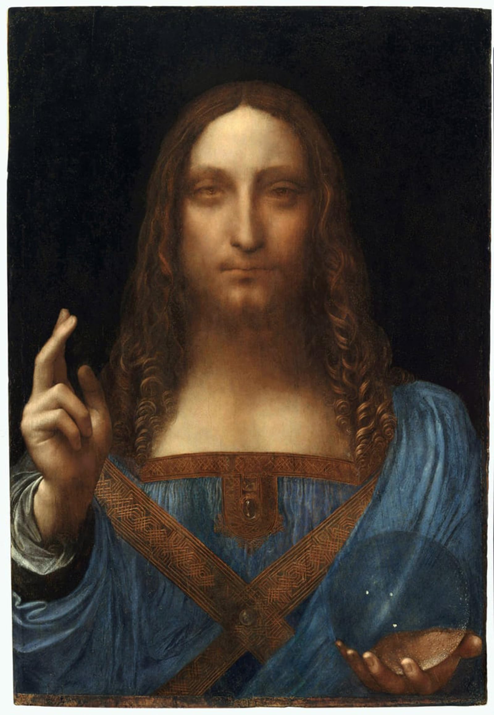 ARTXLXXBN Famous Print Painting Colorful Art Print Christ As Salvator Mundi by Leonardo Da Vinci Canvas Art Decorations for Home Decor 60x90cm