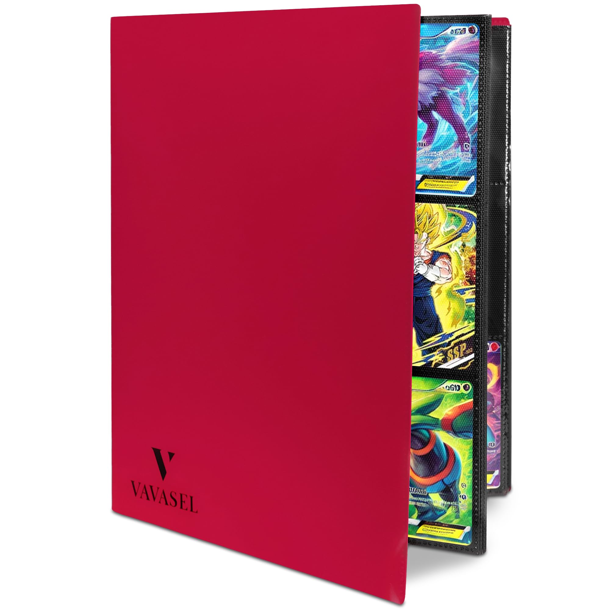 Vavasel 9 Pocket Trading Card Album Folder, 360 Side Loading Pocket Binder for Collectible Cards TCG, Trading Card Game
