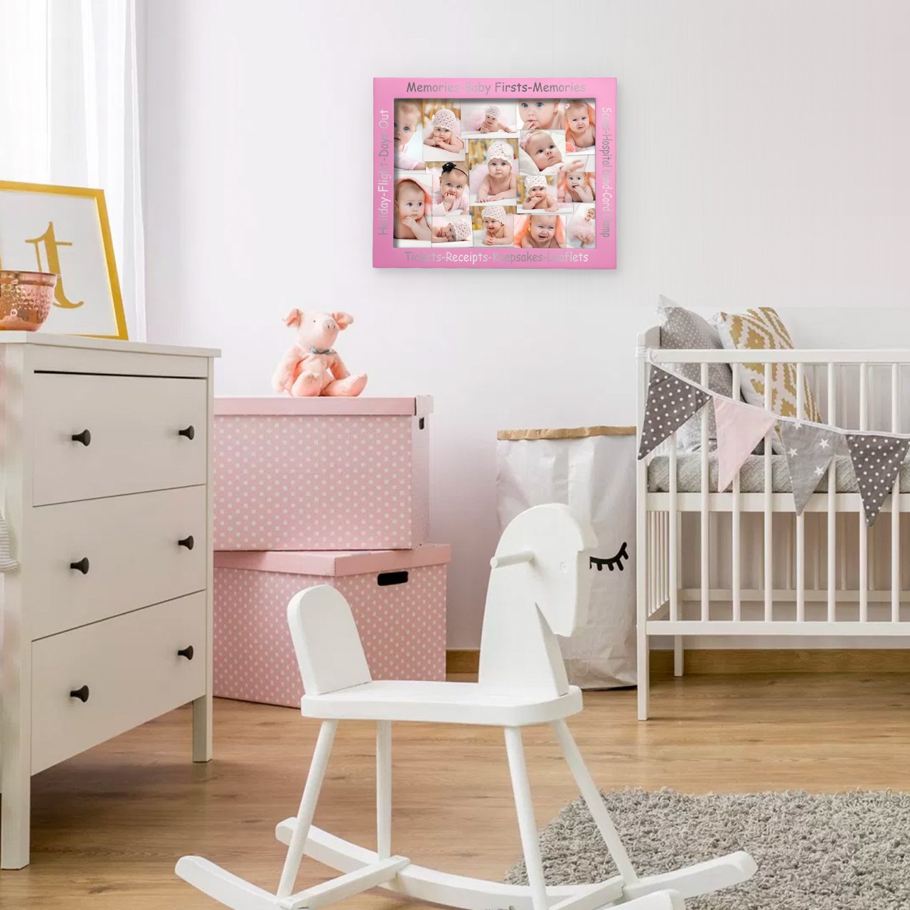 CKB LTD® Roze Roze Display Frame voor Baby First Memories - Geheugen en Aandenken Picture Fotolijst Vitrine Display Box - Babyfotolijst Cadeau voor pasgeborenen aandenken van de lijst CKB LTD® Roze Roze Display Frame voor Baby First Memories - Geheugen en Aandenken Picture Fotolijst Vitrine Display Box - Babyfotolijst Cadeau voor pasgeborenen aandenken van de lijst