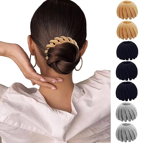 Miniatura 1 de Sizobi Bird Nest - 7 pinzas para el cabello mágicas, para hacer moños para el cabello, pinzas antideslizantes para el cabello, coleteros