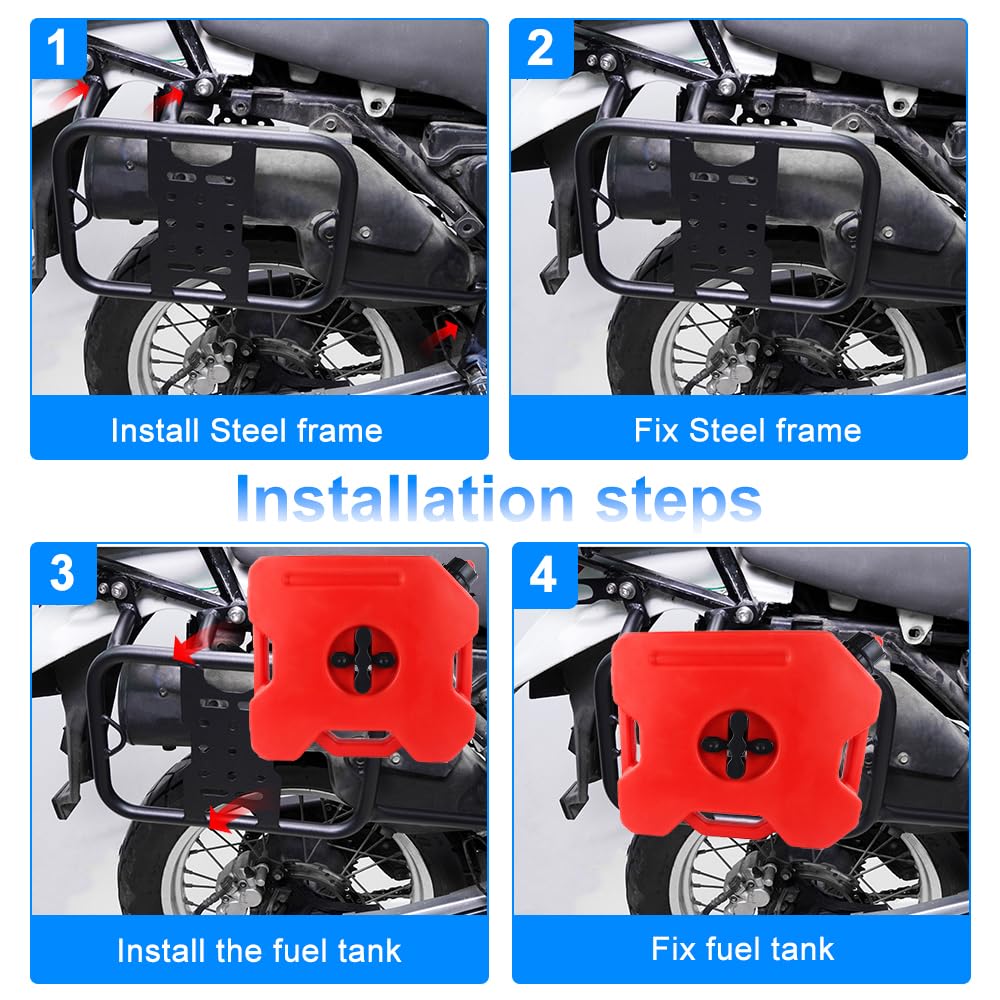 Snapklik.com : Xitomer Saddlebag Support Racks Fit For Gen 3 KLR650 ...