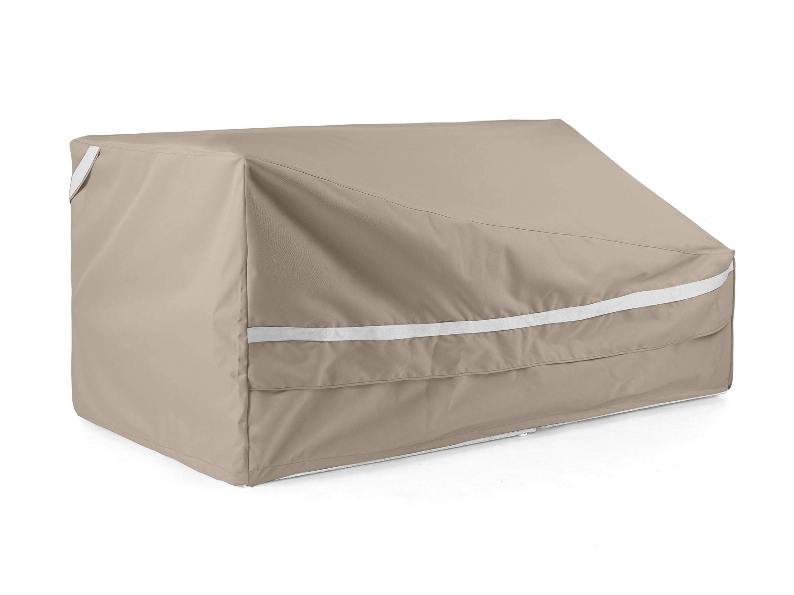 Covermates Left Arm Sectional Loveseat Cover - Premium Polyester, Weather Resistant, Drawcord Hem, Seating and Chair Covers, 58W x 34D x 30H, Clay