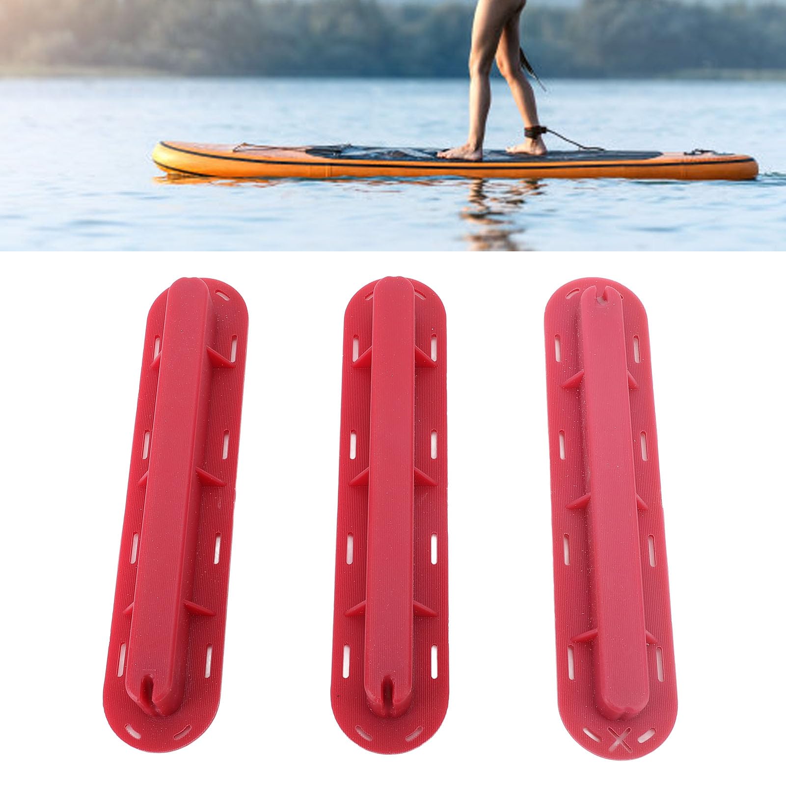 Amazon | サーフフィンベース 3点セット SUP サーフボード用 PVC製