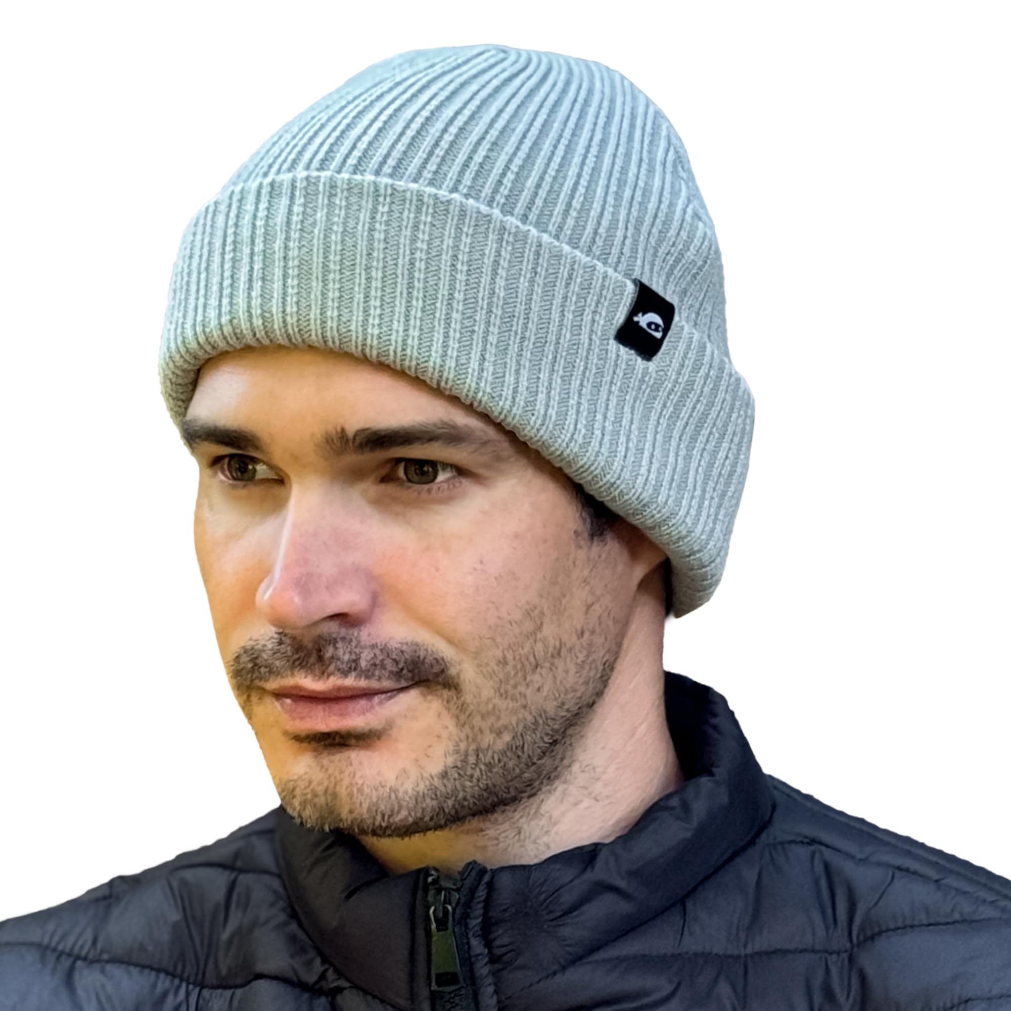 SUN NINJA Ski Beanie for Men Women Ultra Soft Lightweight Warm Ribbed Knit Winter Hats for Cold Weather