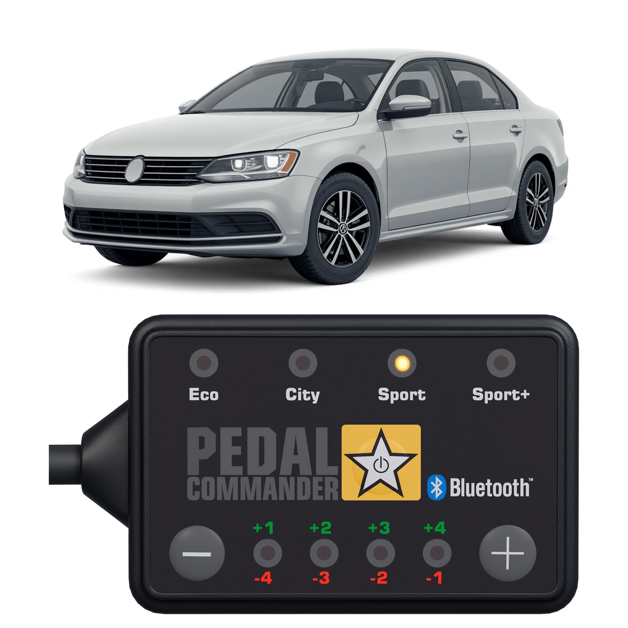 PEDAL COMMANDER for Volkswagen Jetta 2011-2018 Throttle Response Controller - 36 Driving Settings, Anti-Theft, App Control, Throttle Controller