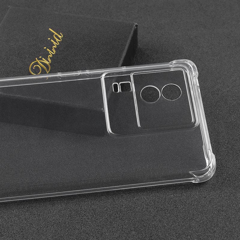 Image of for iQOO Neo 7 Pro 5G Case,iQOO Neo 7 Pro 5G Phone Case Clear Transparent Reinforced Corners TPU Shock-Absorption Flexible Cell Phone Cover for iQOO Neo 7 Pro 5G - Transparent