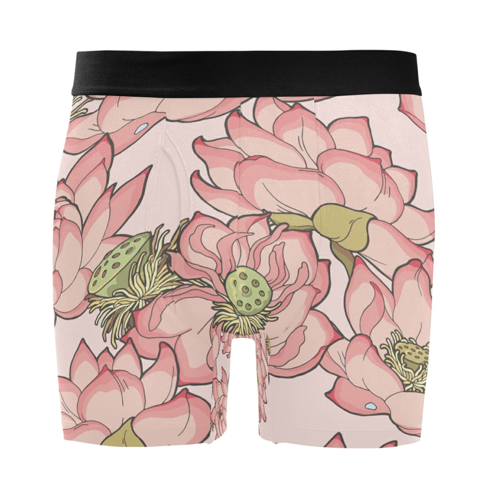Bóxer para hombre elástico transpirable con estampado original de flores 7