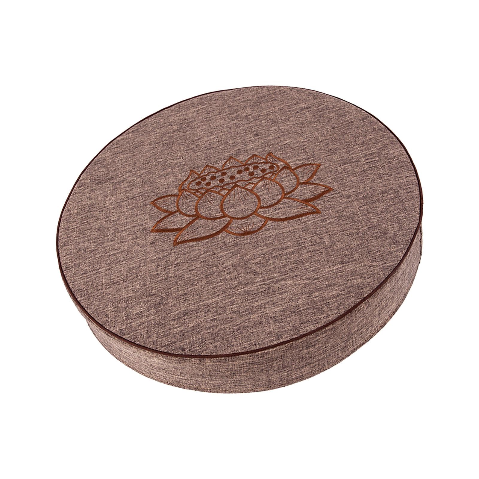 Yoga Cushion Buddhist Comfortable Floor Pillow for Women Men Yoga Stretching Light Gray|Home & Garden|Home Dacor> Pillows-image-8