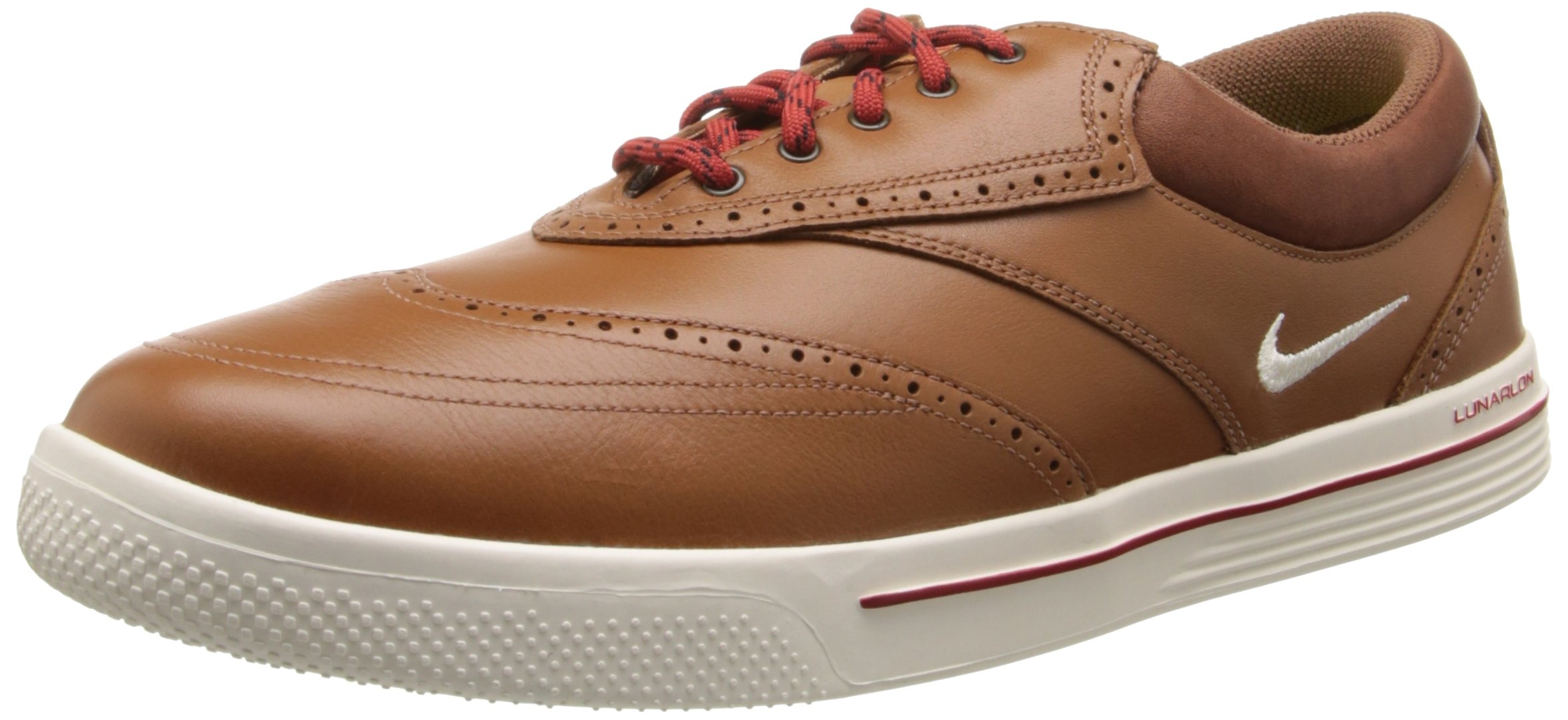 Nike Golf Men's Nike Lunar Swingtip LEA W-M, Brown/Cider/University Red/Sail, 9.5 W US