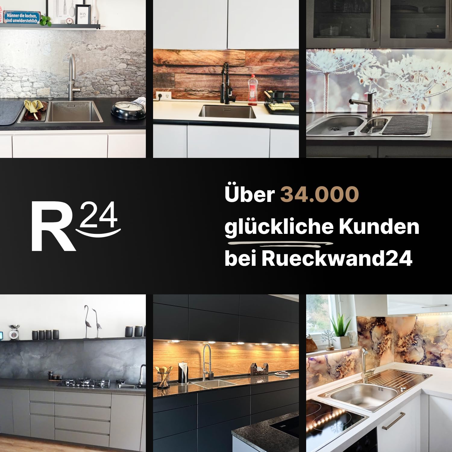 Spritzschutz Küchenrückwand Alu Glänzend 90 x 50 x 0,3 cm Dunkle Holztextur, Küchenwand Wandschutz, Herd Spritzschutz, Rückwand Küche, Pfannenspritzschutz - RUECKWAND24