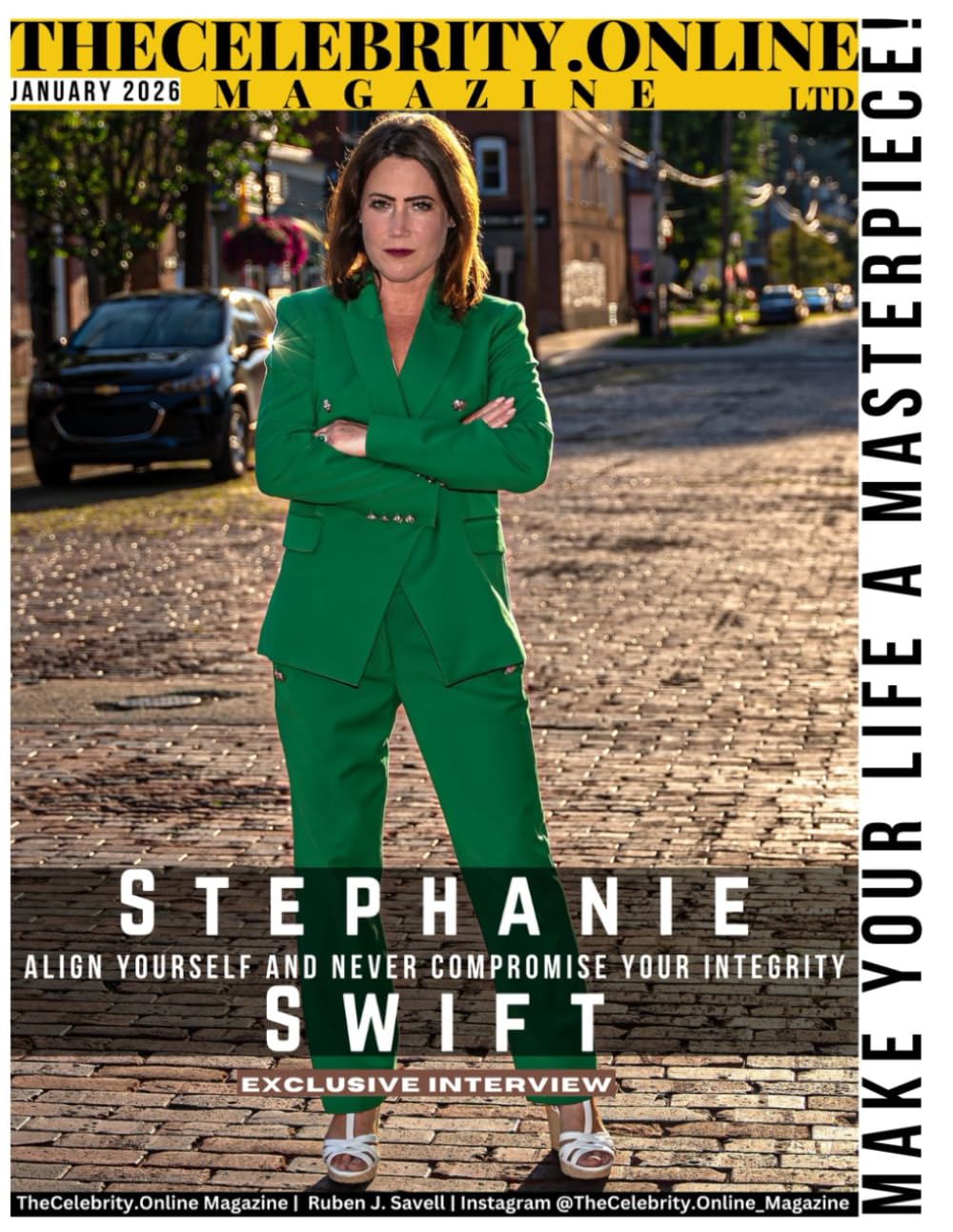 TheCelebrity.Online Magazine January 2026 Edition - Cover Story: Stephanie Swift