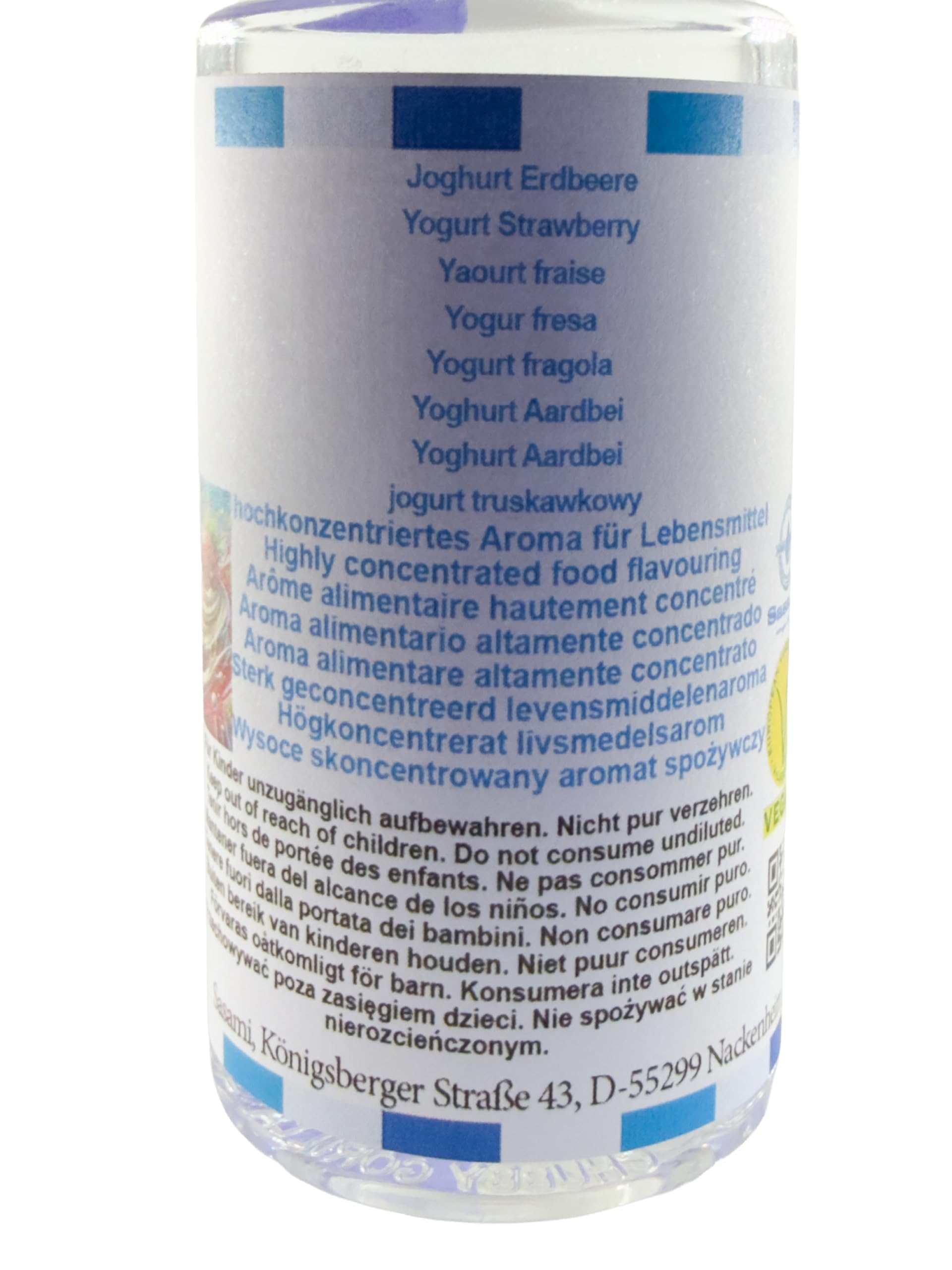 Yogur fresa aroma concentrado - Vegano - Sasami - 100ml