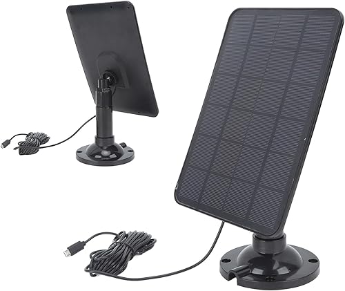 Miniatura 7 de 10W Solar Panel Charger with Micro USB, Camera Solar Charging Panel, High Efficiency Monocrystalline Silicon Solar Panel for Security Cameras, Power