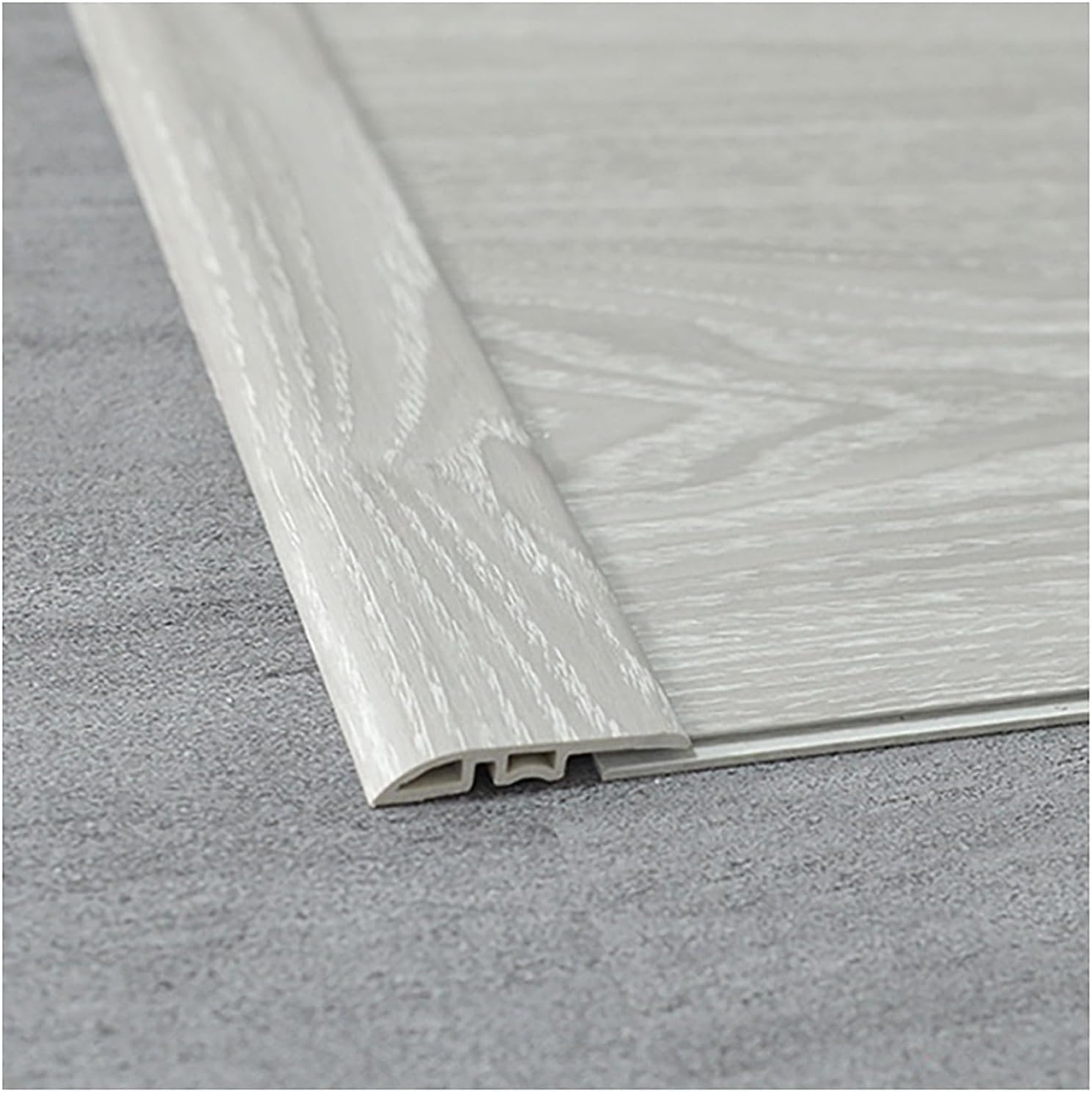 Floor Threshold Transition Strip, PVC Floor Edging, Anti-Stain & Wear-Resistant for Laminate, Wood, Carpet to Tile Doorways & Uneven Floors, Easy Installation