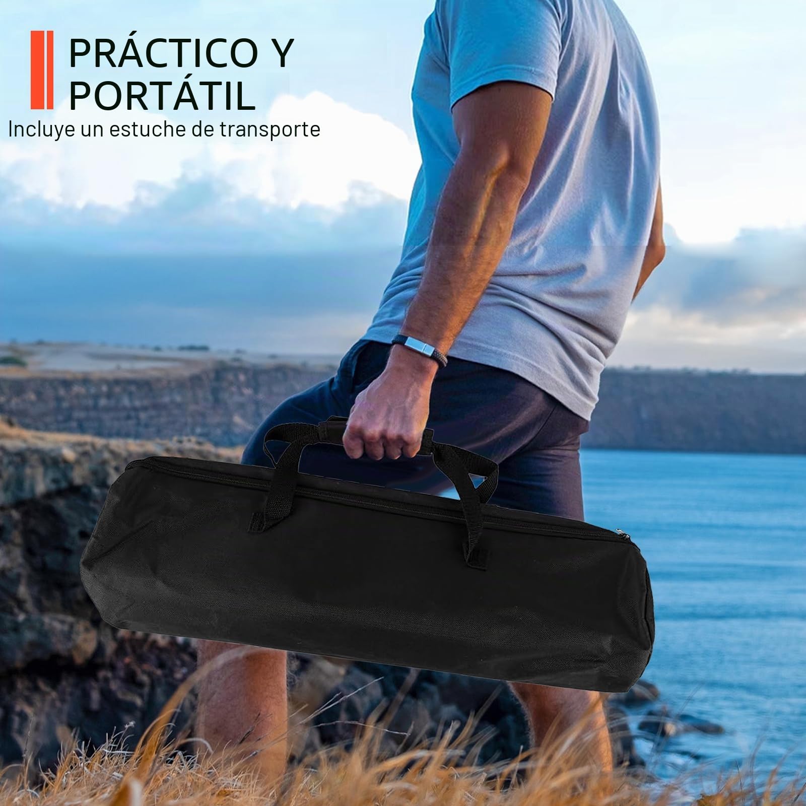 Lámpara Camping con 6000 mAh, 3 Temperaturas de Color Regulables, Superbrillante, Luz de Trabajo Inalámbrica Recargable, Con Trípode Extensible, 2000 Lúmenes, Para Camping, Reparación de Coches